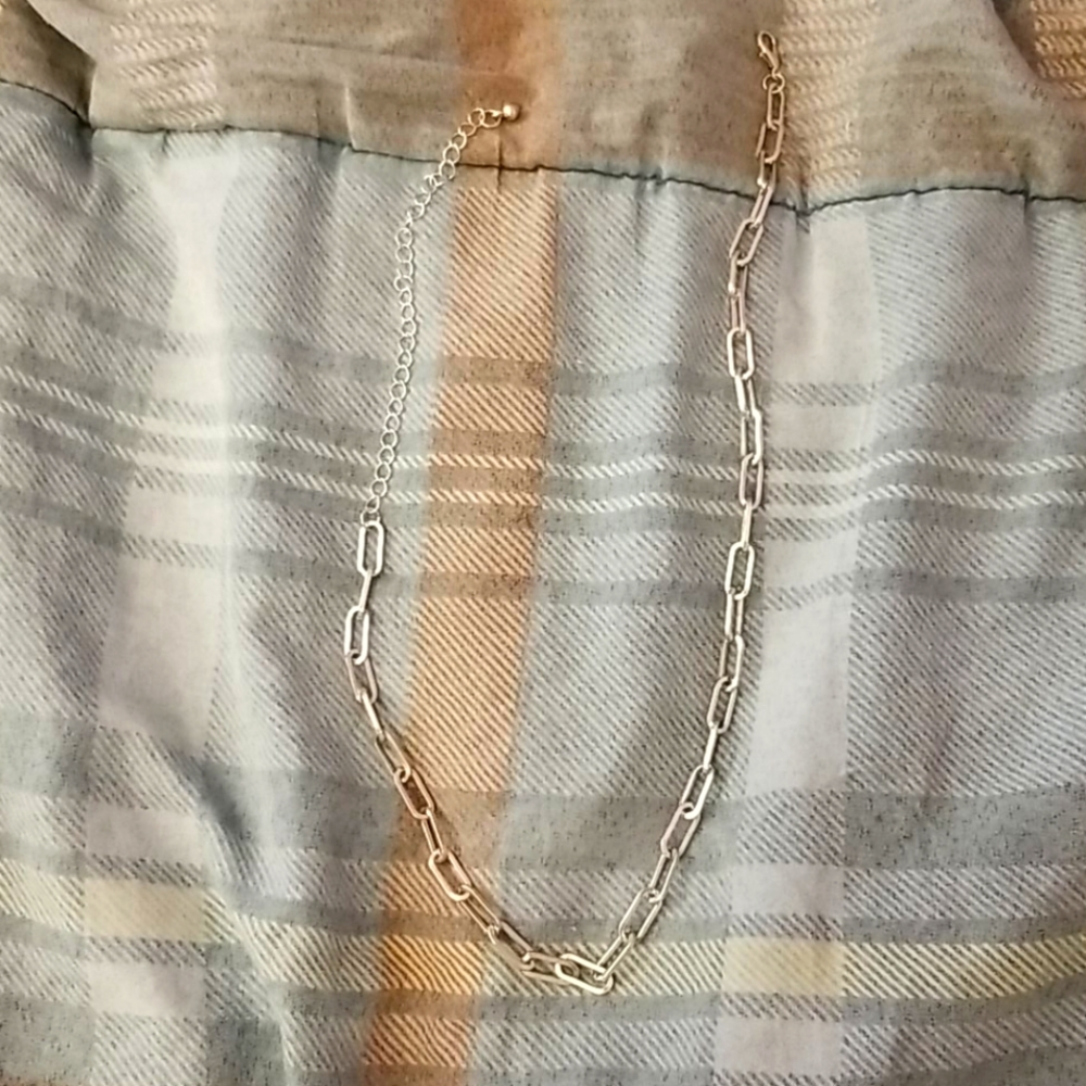 Silver chain necklace